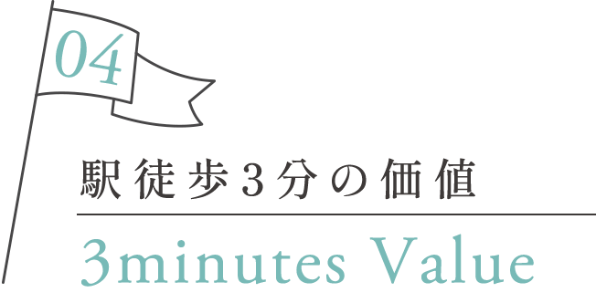 駅徒歩3分の価値