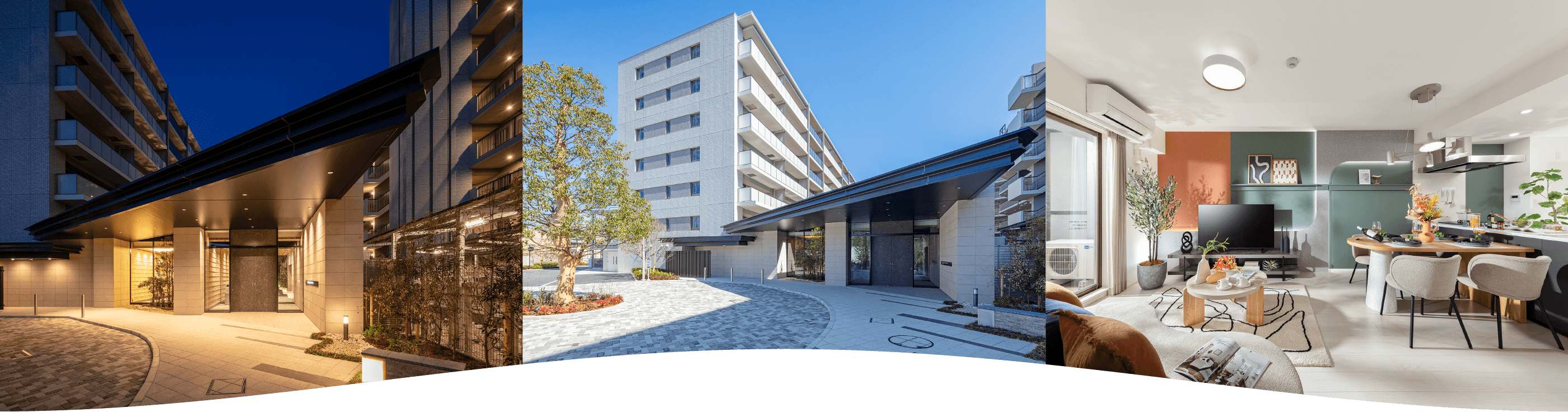 エントランス／外観／リビング・ダイニング