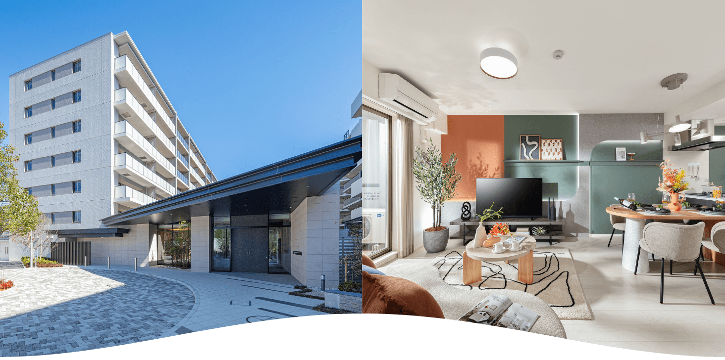 外観／リビング・ダイニング