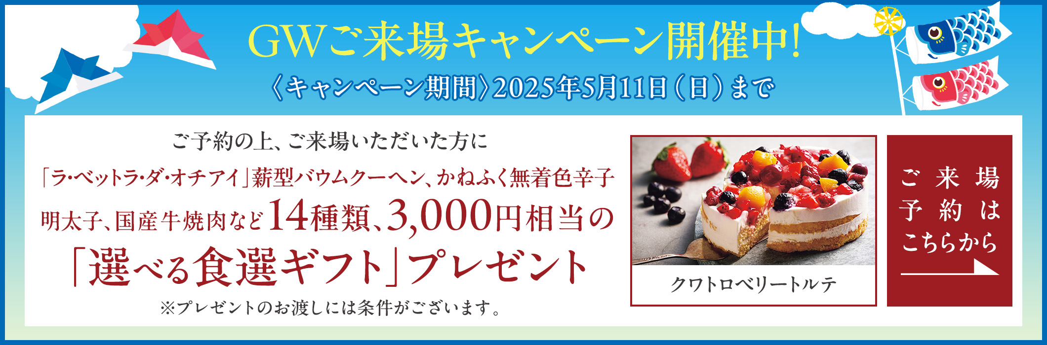 GWご来場キャンペーン