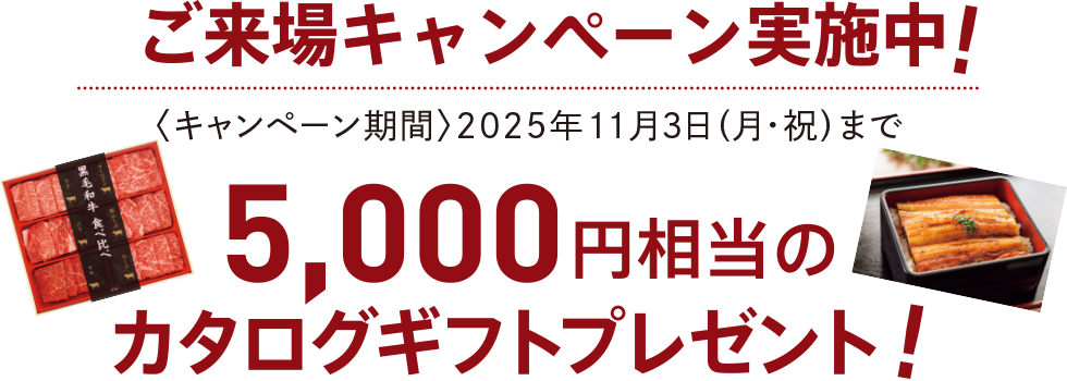 ご来場キャンペーン実施中！