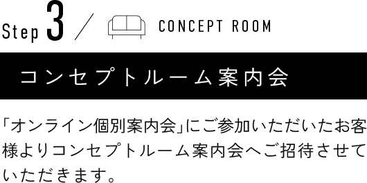Step3 コンセプトルーム案内会